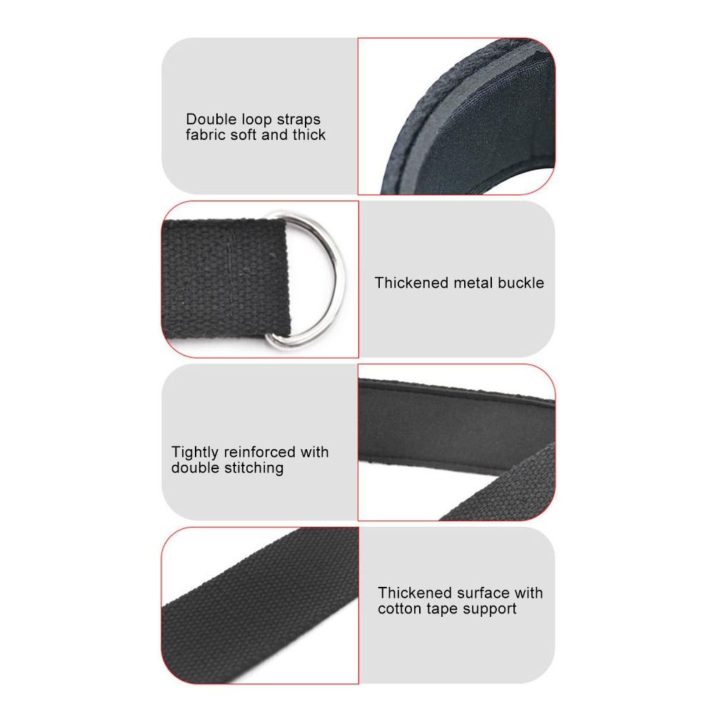 2 ชิ้น สายรัดพิลาทิสแบบห่วงคู่ - D Ring Strap บทวิจารณ์และราคา