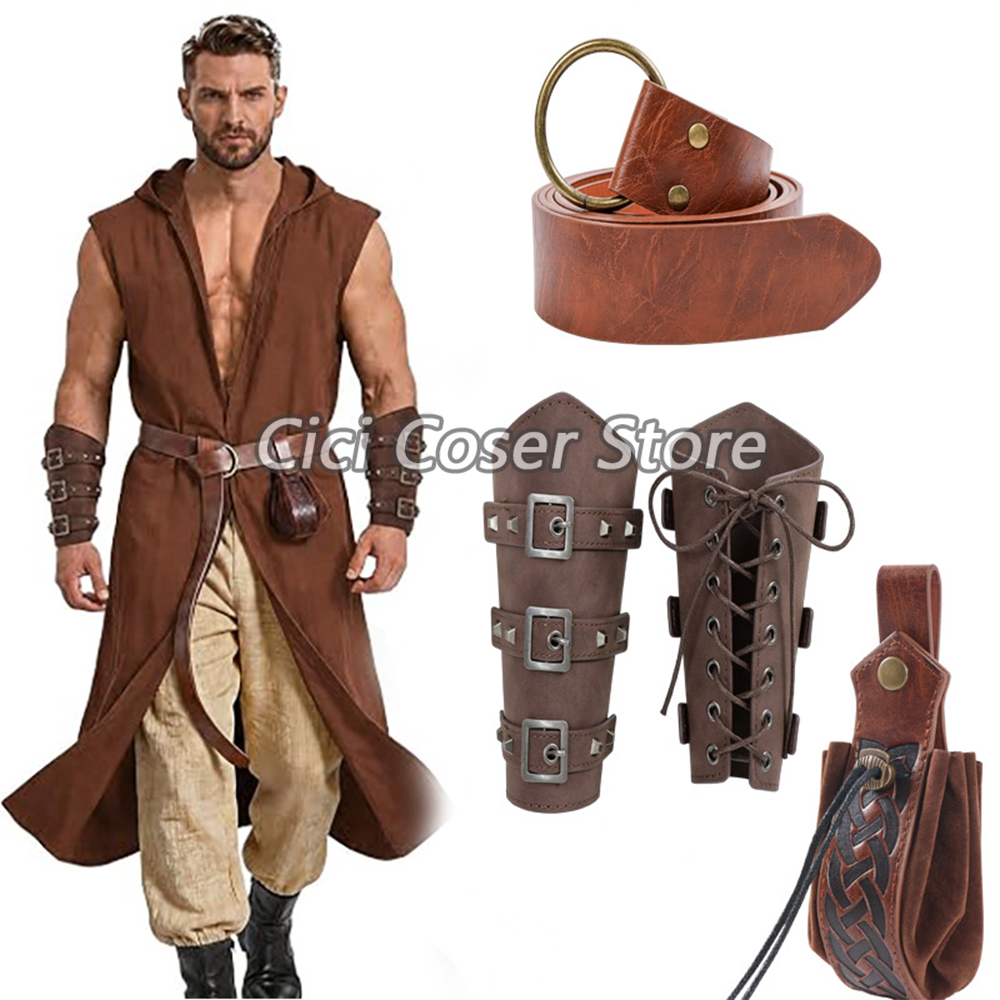 ชุดเข็มขัดหนัง PU ยุคกลาง พร้อ - Cosplay Prop บทวิจารณ์และราคา